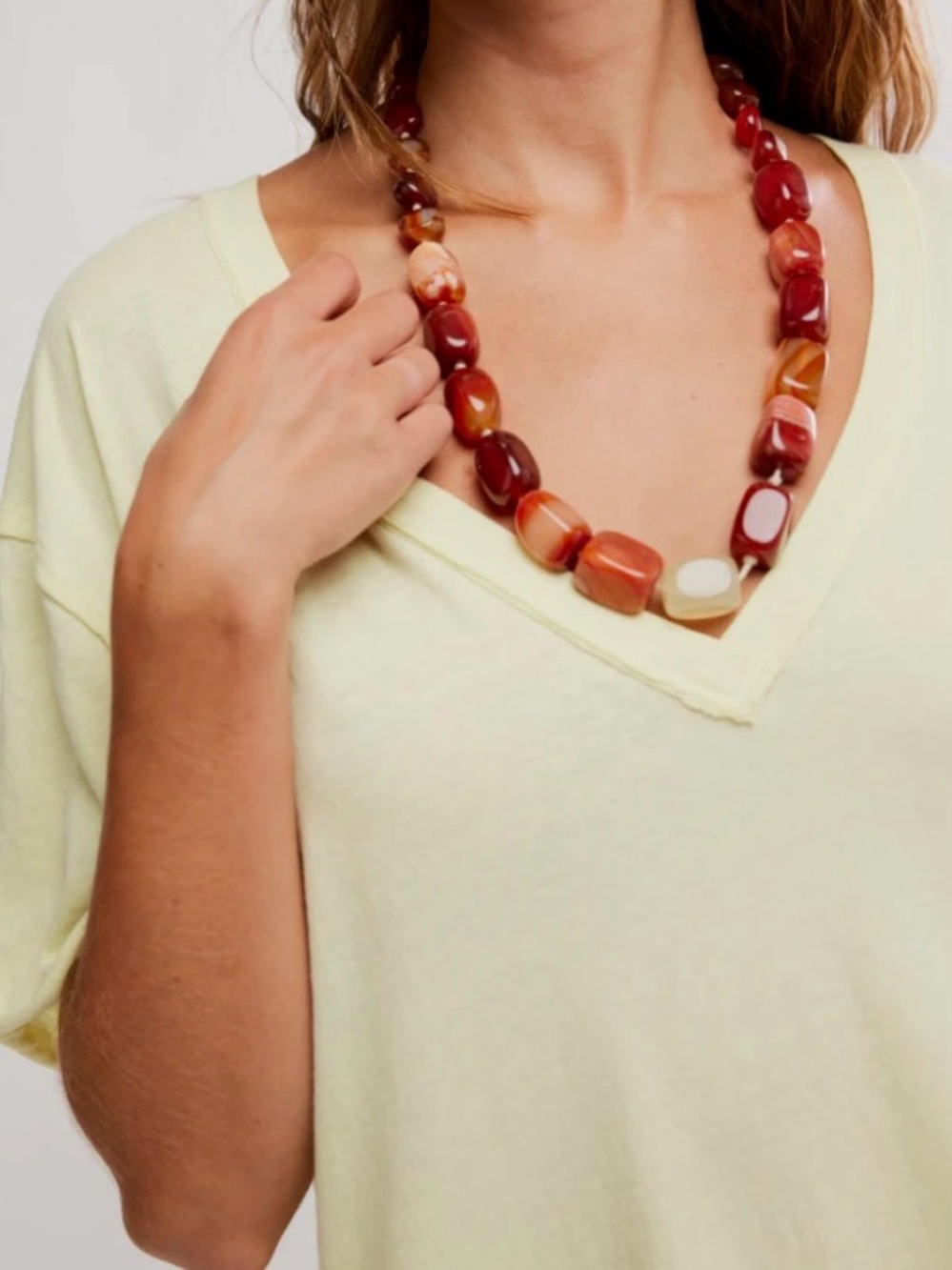 NWT Free People $88 stone statement necklace